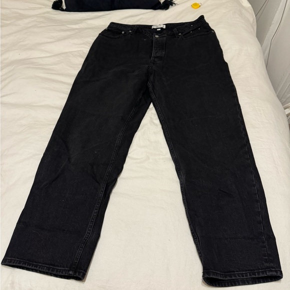 Abercrombie Curve Love Dad High Rise in black - size 32 - Picture 3 of 7